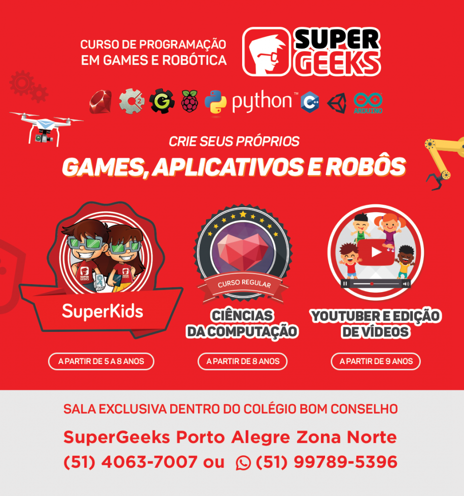 SuperGeeks Canoas - 🎁 SEU PRESENTE ESPECIAL CHEGOU! 🎁 Aprenda a